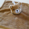 Loveys for Babies - Ultra-Soft Baby Lovey & Security Blankets for Babies, 12x12, Bunny & Bear, Soothing Comforter, Machine Washable, Perfect, Stroller & Bedtime Companion (Brown Bear)