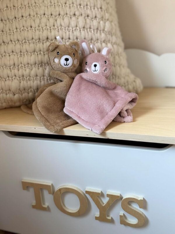 Loveys for Babies - Ultra-Soft Baby Lovey & Security Blankets for Babies, 12x12, Bunny & Bear, Soothing Comforter, Machine Washable, Perfect, Stroller & Bedtime Companion (Brown Bear)