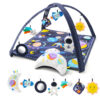 The Peanutshell Unisex Baby Play Gym & 7-in-1 Play Mat - Playmat Baby Toys 0-6, 6-12 Months Tummy Time Mat with Hanging Toys, Soft Padded Mat for Newborns, Infants - Space