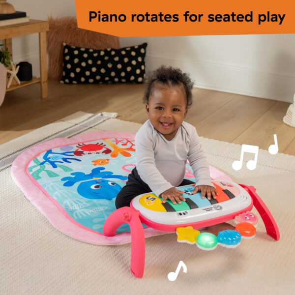 Baby Einstein 4-in-1 Kickin' Tunes Music and Language Play Gym and Piano Tummy Time Activity Mat
