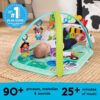 Baby Einstein 4-in-1 Kickin' Tunes Music and Language Play Gym and Piano Tummy Time Activity Mat