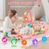 UMIKU Baby Gym Play Mats Baby Toys Tummy Time Mat Musical Activity Center for Newborn Infant Piano Babies Play Mat Music & Light Newborn Infant Gifts for Babies 0-3 6 9 12 Months Dinosaur Style