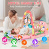UMIKU Baby Gym Play Mats Baby Toys Tummy Time Mat Musical Activity Center for Newborn Infant Piano Babies Play Mat Music & Light Newborn Infant Gifts for Babies 0-3 6 9 12 Months Dinosaur Style