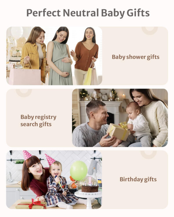 Blissful Diary Baby Play Gym Mat, Tummy Time Activity Mat with 6 Detachable Toys for Stage-Based Sensory & Motor Skill Development, Easy to Install & Clean, Baby Essentials Gift, Sandy Beige