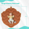50x43 in Large Baby Play Mat, Thickened Baby Play Gym & Activity Mat – Enhance Motor Skills with Many Detachable Toys! Infant Gift for Sensory Development & Tummy Time Fun! Pinecone Shaped