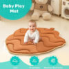 50x43 in Large Baby Play Mat, Thickened Baby Play Gym & Activity Mat – Enhance Motor Skills with Many Detachable Toys! Infant Gift for Sensory Development & Tummy Time Fun! Pinecone Shaped