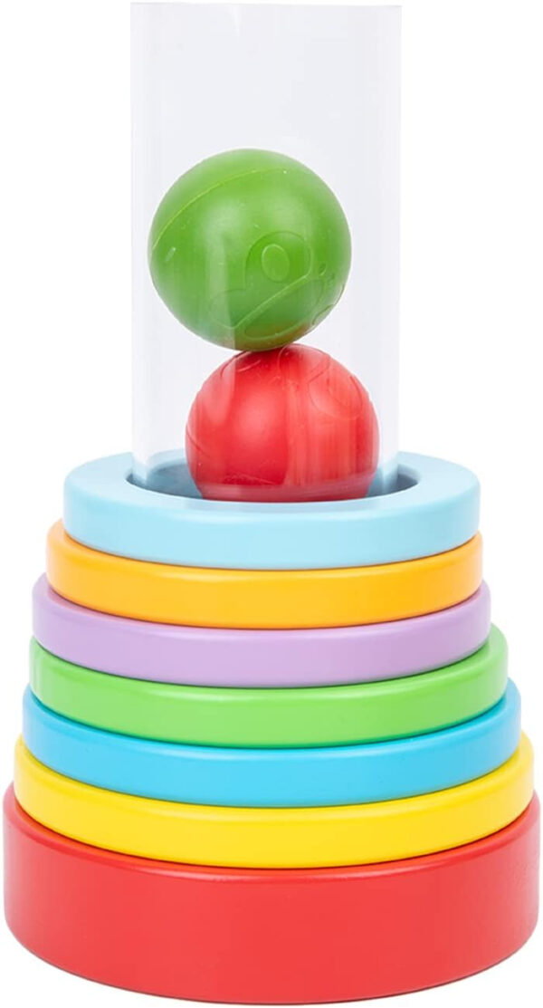 Adena Montessori Play Kit for 3-4 Months Baby,8 in 1 Wooden Learning Educational Toys for Toddler,Include Framed Mirror Book,High-Contrast Cards and More,Christmas Birthday Gift for Boys Girls