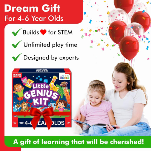 688b127558c29dbf715afbcfda63e5a5dfcdfbd1858aad7948571.jpg Doctor Jupiter Little Genius Kit for Boys & Girls 4-6 Year Olds | Educational Toys for 4-5-6 | Learning Toys for Toddlers | Preschool Learning Activities | STEM Toys | Science Experiments