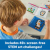 Learning Resources STEM Explorers Pixel Art Challenge - Math Puzzles, Pattern Blocks, Creativity for Kids Sensory Bin, Arts and Crafts, Math Manipulatives, Back to School Must Haves