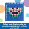 Learning Resources STEM Explorers Pixel Art Challenge - Math Puzzles, Pattern Blocks, Creativity for Kids Sensory Bin, Arts and Crafts, Math Manipulatives, Back to School Must Haves