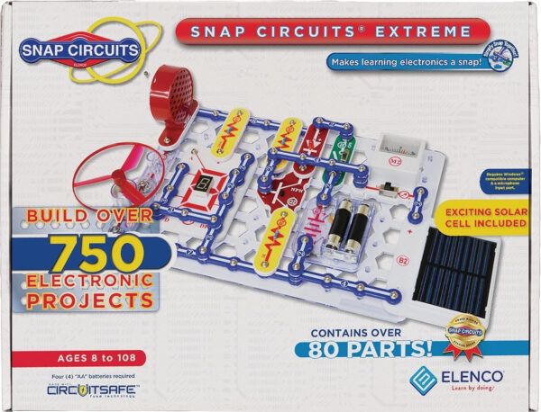 688b131654c84900fcf50124777d4218091530af99f57c55513a4.jpg Snap Circuits Jr. SC-100 Electronics Exploration Kit, Over 100 Projects, Full Color Project Manual, 28 Parts, STEM Educational Toy for Kids 8 +
