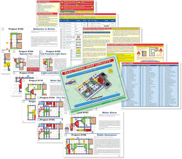 688b132bc00fcce726572ebef653c29b9a2214142dd5fc2f39c9d.jpg Snap Circuits Jr. SC-100 Electronics Exploration Kit, Over 100 Projects, Full Color Project Manual, 28 Parts, STEM Educational Toy for Kids 8 +
