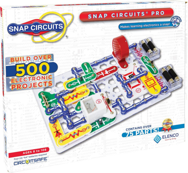 688b132fafafa05b7297ab7bc8d0df788c6b341603b64fc9224fe.jpg Snap Circuits Jr. SC-100 Electronics Exploration Kit, Over 100 Projects, Full Color Project Manual, 28 Parts, STEM Educational Toy for Kids 8 +
