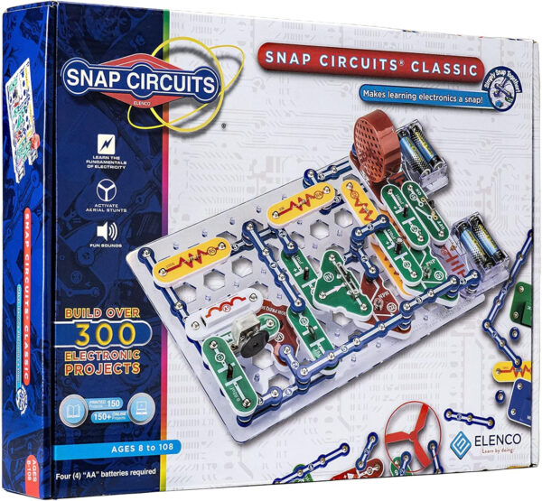688b133630dd100ed4b72c63929eec2151176145d1d552d2aa5ef.jpg Snap Circuits Jr. SC-100 Electronics Exploration Kit, Over 100 Projects, Full Color Project Manual, 28 Parts, STEM Educational Toy for Kids 8 +