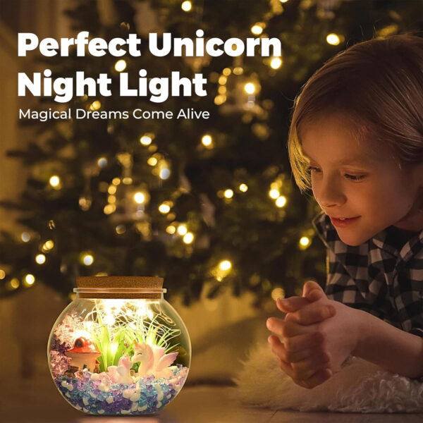 688b137aca835919e3595b5489d9cb6b0a7d4dbf80804bcee7ca0.jpg Unicorn Gifts for Girls - Light up Unicorn Terrarium Kit for Kids - DIY Unicorn Arts & Crafts Toy - Birthday Gifts for Kids Age 5 6 7 8-12 Year Old Girl Gift