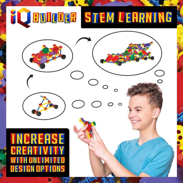 | STEM Learning Toys | Creative Construction Engineering | Fun Educational Building Blocks Toy Set for Boys and Girls Ages 5 6 7 8 9 10 Year Old + | Best Toy Gift for Kids | Activity Game