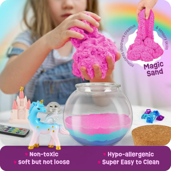 Unicorn Gifts for Girls - Unicorns Terrarium Kit for Kids - Birthday Gift for Girl Ages 4 5 6 7 8-12 Year Old - DIY Unicorns Toys Arts and Crafts Kit for Kid