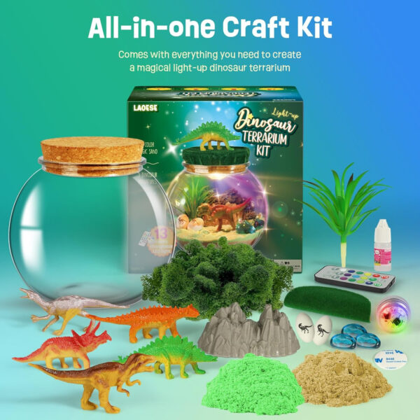 Unicorn Gifts for Girls - Unicorns Terrarium Kit for Kids - Birthday Gift for Girl Ages 4 5 6 7 8-12 Year Old - DIY Unicorns Toys Arts and Crafts Kit for Kid