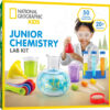 National Geographic Kids Junior Chemistry Set - Complete Early Learning Lab Kit with 50 Science Experiments and 20+ Lab Tools for Kids Aged 4-6