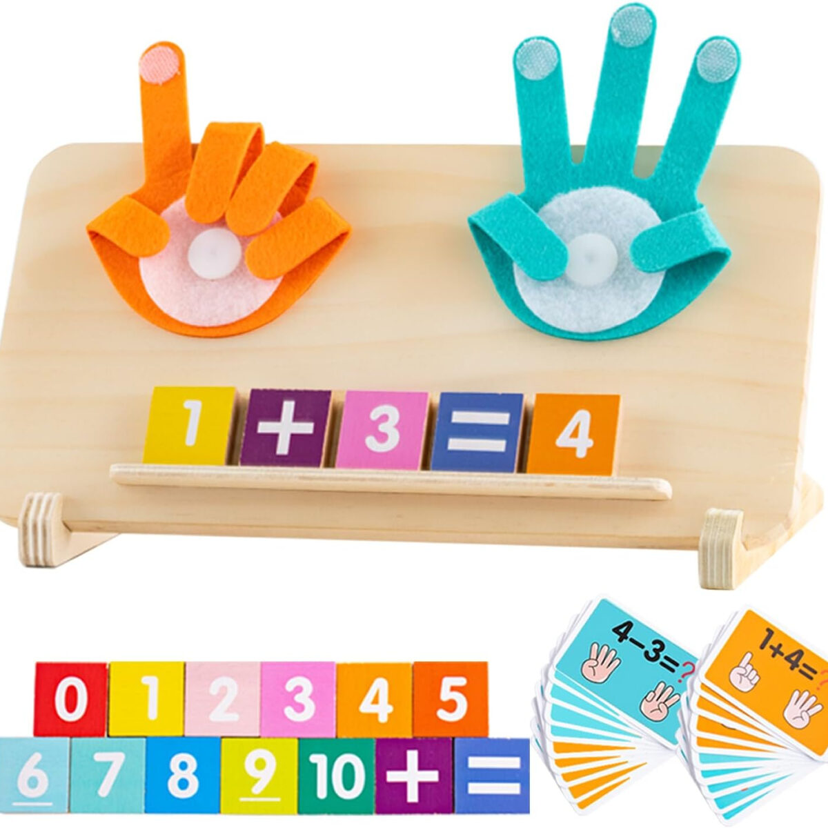 Montessori Toys for 3 4 5 Year Old,Preschool Learning Toys for Toddlers age 2-4,Educational Math manipulatives Number Counting Blocks for Kids,Birthday Christmas Stocking Stuffers for Boys Girls