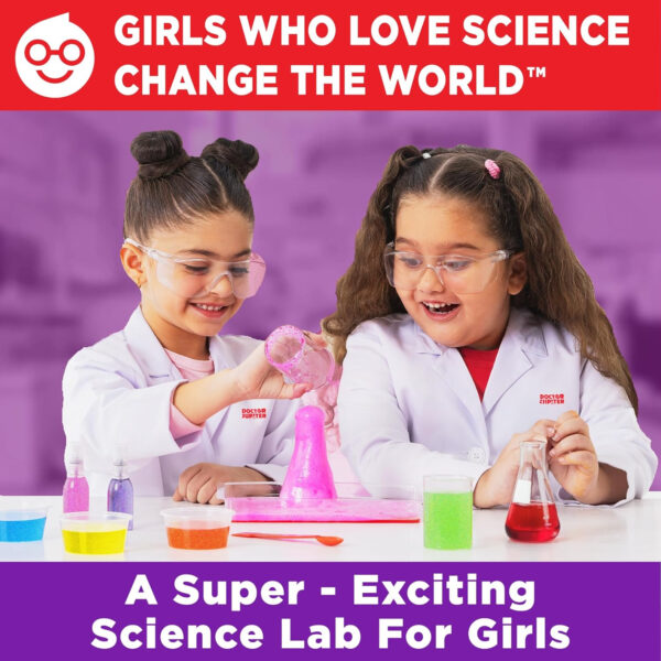 Doctor Jupiter Girls First Science Experiment Kit for Kids Ages 4-5-6-7-8| Birthday Gift Ideas for 4+ Year Old Girls| STEM Learning & Educational Toys