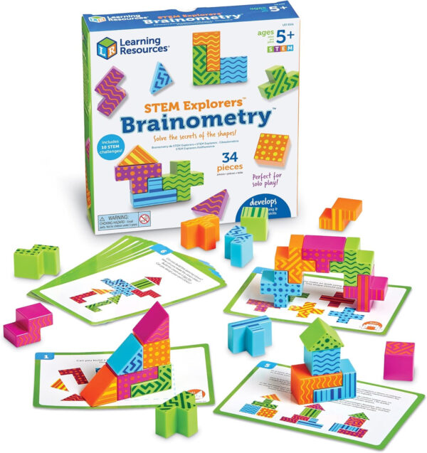 688b15c185def7a715d01645ad4a6741fe34f30f928c6794f3b39.jpg Learning Resources STEM Explorers Brainometry - 3d Puzzle, Brain Games, Brainteaser, Building Logic Toys, Gifts For Boys and Girls, Fine Motor Skills , Math Manipulatives, Back to School