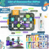 Science Kits for Kids Age 5-7 8-12, STEM Educational Learning Toys with 58 Circuit Parts, Over 520 Projects, Travel Sensory Table Fidget Toy for Boys Girls Birthday Gifts Ages 3 4 5 6 7 8 9 10 11 12