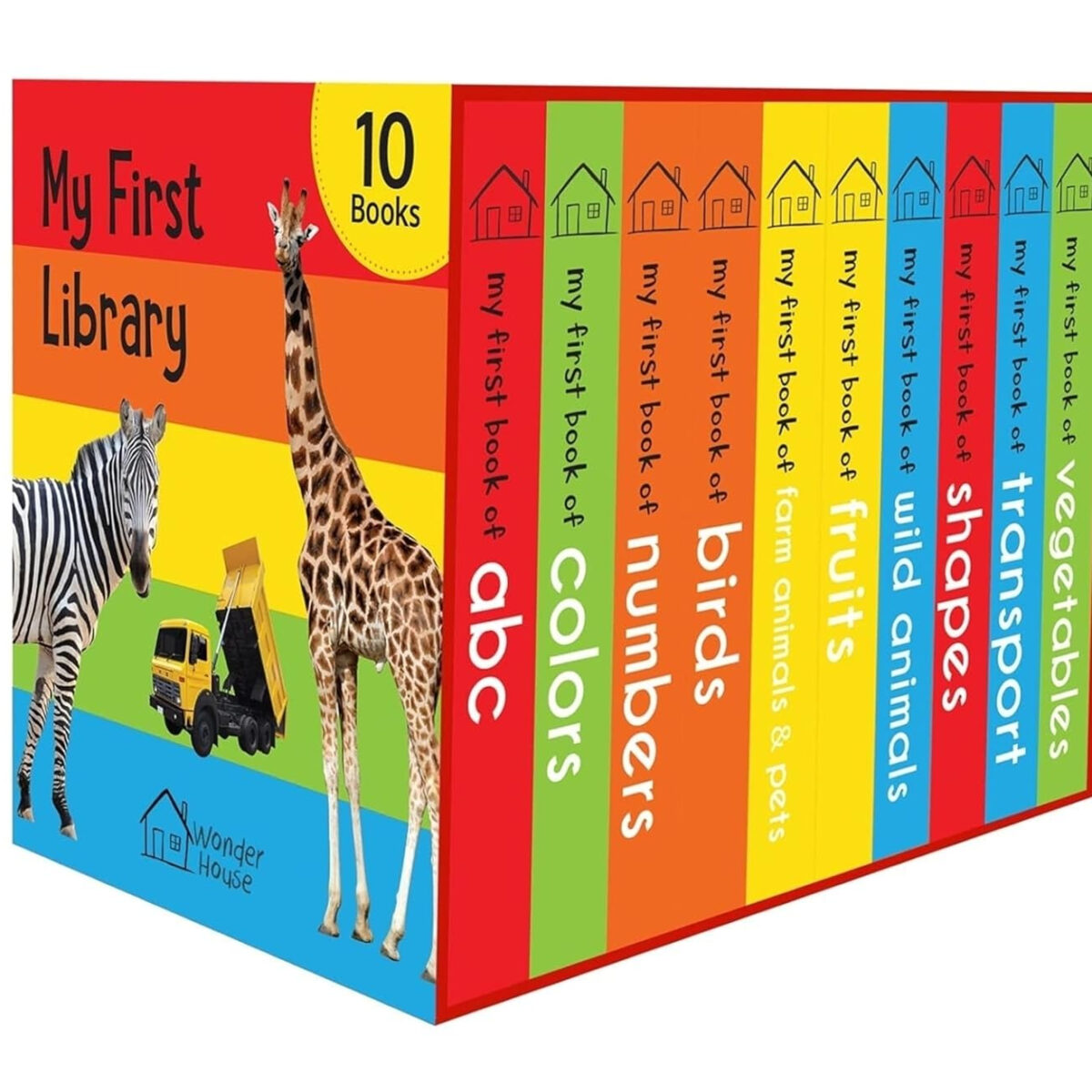 688b1cb5d0851e57f80942ab604ab9c860b256464d92825f8d715.jpg My First Library: Boxset of 10 Board Books for Kids