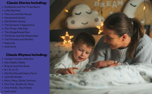 365 Bedtime Stories and Rhymes: Short Bedtime Stories, Nursery Rhymes and Fairy Tales Collections for Children