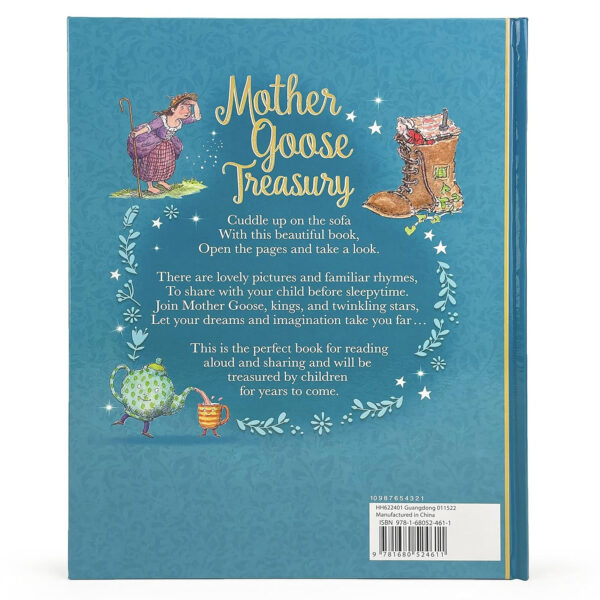 Mother Goose Treasury: A Beautiful Collection of Favorite Nursery Rhymes for Children (Hardcover Storybook Treasury)