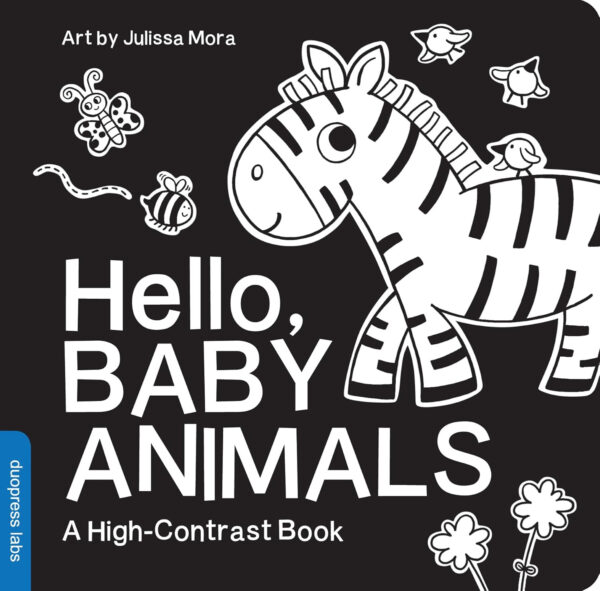 High Contrast Baby Book Set: 4 Board Books for Newborns