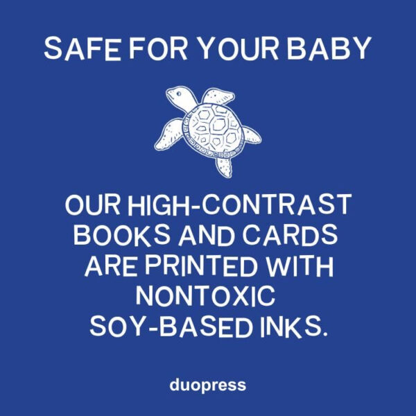 High Contrast Baby Book Set: 4 Board Books for Newborns