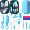 Baby Grooming Kit, Infant Safety Care Set with Hair Brush Comb Nail Clipper Nasal Aspirator,Baby Essentials Kit for Newborn Girls Boys