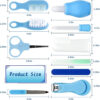 Baby Grooming Kit, Infant Safety Care Set with Hair Brush Comb Nail Clipper Nasal Aspirator,Baby Essentials Kit for Newborn Girls Boys