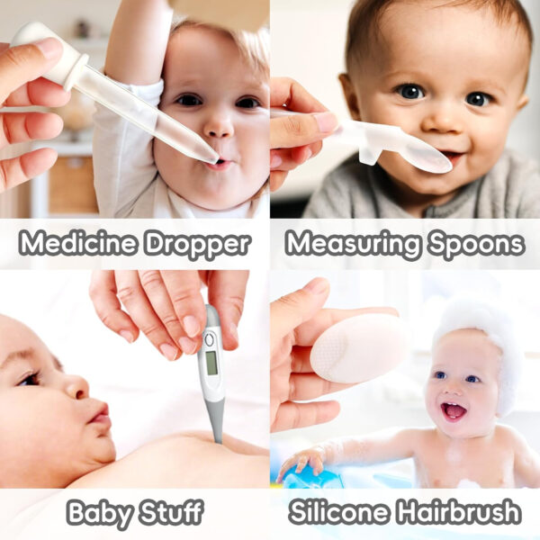 Baby Grooming Kit, Infant Safety Care Set with Hair Brush Comb Nail Clipper Nasal Aspirator,Baby Essentials Kit for Newborn Girls Boys (Blue)