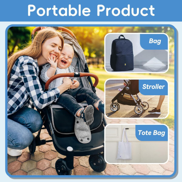 Baby Healthcare and Grooming Kit, 14 in 1 Baby Safety Set Newborn Nursery Health Care Set with Hair Brush Scale Nail Clippers for Baby Girls Boys (14 Kits Grey White)