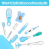 Baby Grooming Kit, Infant Safety Care Set with Hair Brush Comb Nail Clipper Nasal Aspirator,Baby Essentials Kit for Newborn Girls Boys