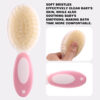 Baby Grooming Kit,Baby Health Care Kit,Baby Brush Soft Bristles 5 pcs Baby Nail Kit Nursery Care Kit Baby Hair Brush Hair Comb Nail Kit Safety Cutter Nail Clipper Set Pink