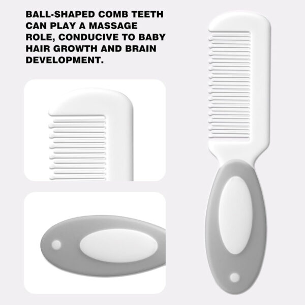 Baby Grooming Kit,Baby Health Care Kit,Baby Brush Soft Bristles 5 pcs Baby Nail Kit Nursery Care Kit Baby Hair Brush Hair Comb Nail Kit Safety Cutter Nail Clipper Set Pink