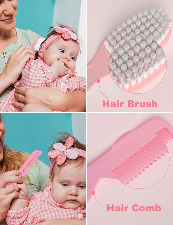 OTTOLIVES Baby Healthcare and Grooming Kit, 24 in 1 Baby Electric Nail Trimmer Set Newborn Nursery Health Care Set for Newborn Infant Toddlers Baby Boys Girls Kids Haircut Tools (0-3 Years+) (Blue)