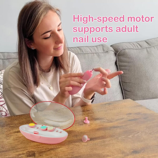 OTTOLIVES Baby Healthcare and Grooming Kit, 24 in 1 Baby Electric Nail Trimmer Set Newborn Nursery Health Care Set for Newborn Infant Toddlers Baby Boys Girls Kids Haircut Tools (0-3 Years+) (Blue)