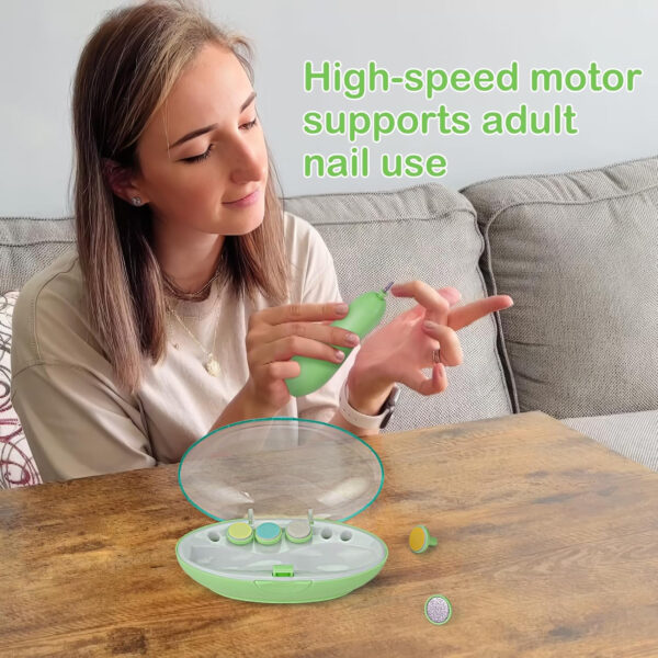 OTTOLIVES Baby Healthcare and Grooming Kit, 24 in 1 Baby Electric Nail Trimmer Set Newborn Nursery Health Care Set for Newborn Infant Toddlers Baby Boys Girls Kids Haircut Tools (0-3 Years+) (Blue)