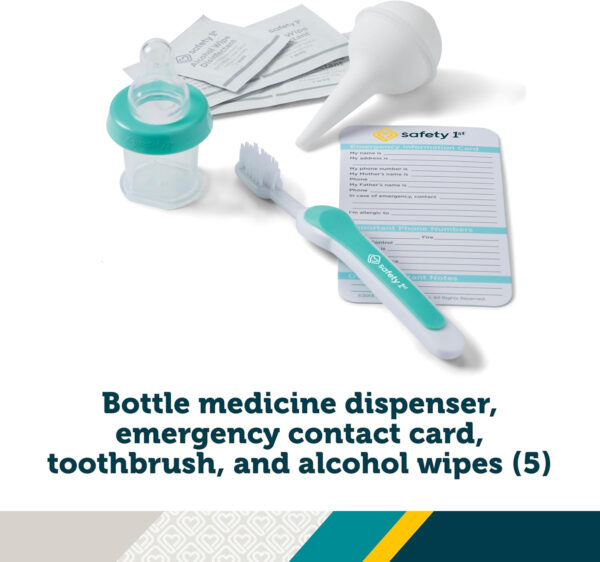 Safety 1st Deluxe Baby Healthcare and Grooming Kit, Arctic Blue, Newborn Baby Essentials, One Size, 25 Pieces