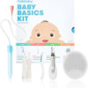 Frida Baby Basics Kit, Baby Essentials Kit Includes Nasal Aspirator Snotsucker, NailFrida Nail Files, Windi Gas Relief, DermaFrida Bath Brush + Silicone Carry Case