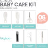 Lulyboo Ultimate 6-Piece Baby Grooming Kit Certified Safety, Include Brush Comb Scissors Emery Board Nail Clipper & Travel Bag - Baby Kits for Newborns with Premium Tools, Ideal Gift for Parents.