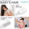 Lulyboo Ultimate 6-Piece Baby Grooming Kit Certified Safety, Include Brush Comb Scissors Emery Board Nail Clipper & Travel Bag - Baby Kits for Newborns with Premium Tools, Ideal Gift for Parents.