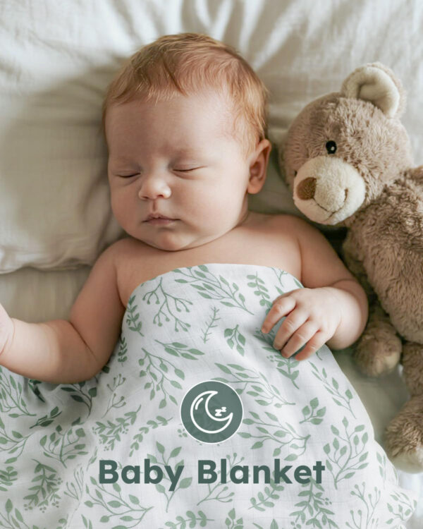 Yoofoss Organic Muslin Swaddle Blankets, Baby Blankets, 47 x 47 Inches Receiving Blanket for Baby Boys and Girls, Baby Essentials for Newborns Soft Breathable