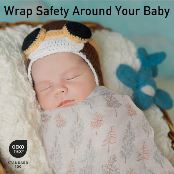 GLLQUEN BABY Receiving Blanket Boy Cotton Muslin Swaddle Blankets Girl Newborn Squares Breathable & Soft Thin Baby Blankets Cloths Double Absorbent Infant Swaddling Wrap - 6 Pack (Sun)