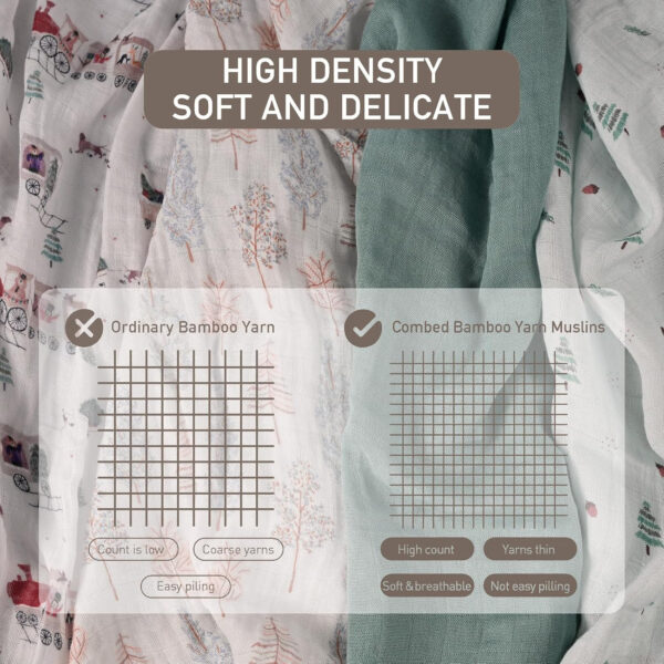 GLLQUEN BABY Receiving Blanket Boy Cotton Muslin Swaddle Blankets Girl Newborn Squares Breathable & Soft Thin Baby Blankets Cloths Double Absorbent Infant Swaddling Wrap - 6 Pack (Sun)