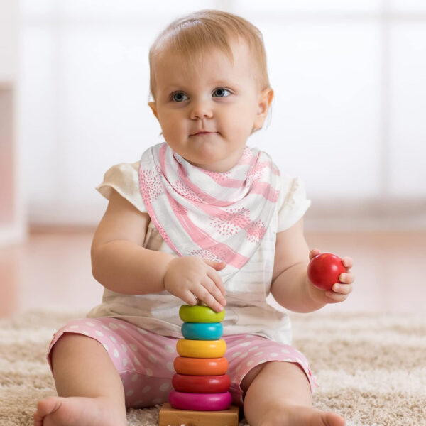 GLLQUEN BABY Receiving Blanket Boy Cotton Muslin Swaddle Blankets Girl Newborn Squares Breathable & Soft Thin Baby Blankets Cloths Double Absorbent Infant Swaddling Wrap - 6 Pack (Sun)